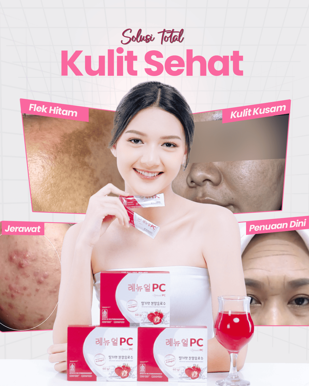Renual Pure Collagen — solusi total kulit sehat