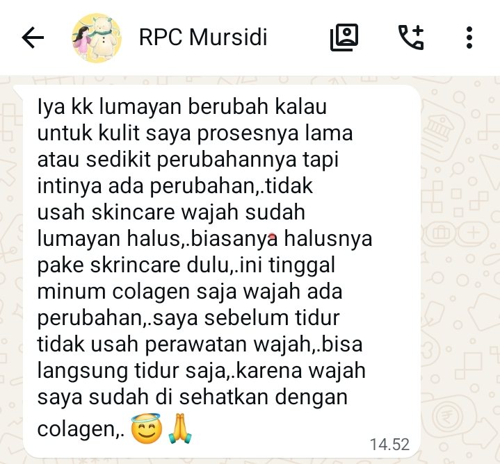 Chat pelanggan: ada perubahan tanpa skincare